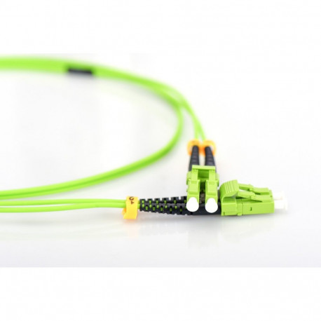 DIGITUS Fiber Optic Patch Cord, LC/LC Multimode 50/125 µ, OM5, Duplex, 1m