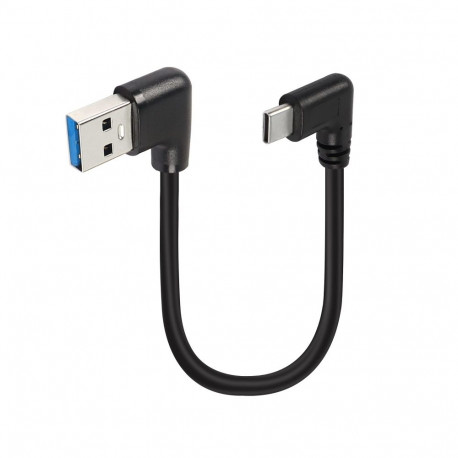PremiumCord Adapter angled USB 3.0 A 90° male - angled USB-C 90° male