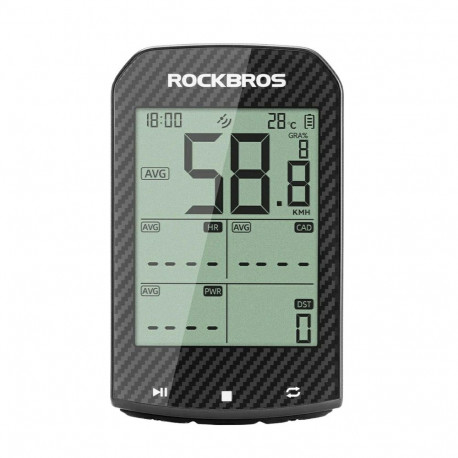 Rockbros M1Pro Bluetooth GPS Bike Computer IPX6 - Black