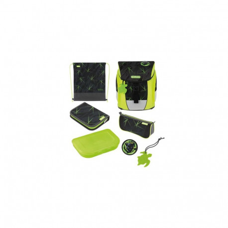 Herlitz FiloActive Plus DIN Wild Life school bag set Boy Polyester Black, Green