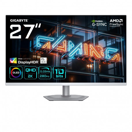 Monitor|GIGABYTE|27 "|2560 x 1440 pixels|Quad HD|Native aspect ratio 16:9|QD-OLED|Flat|MO27Q2AICEEK
