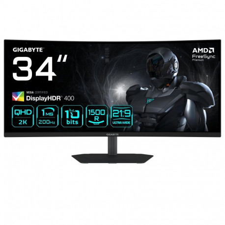 LCD Monitor|GIGABYTE|34 "|3440 x 1440 pixels|UltraWide Quad HD|Native aspect ratio 21:9|LED|Curved|G