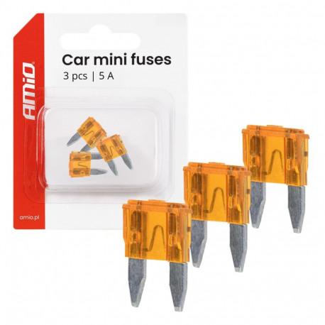 AMIO mini-lamellkaitsmed AMIO-05096, 3 tk, 5A