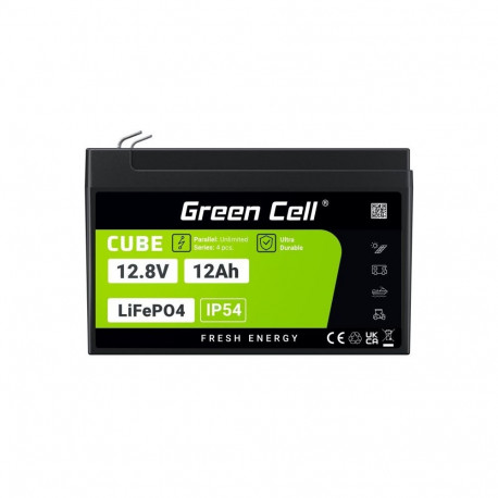 Green Cell LFPGC12V12AH UPS battery Lithium Iron Phosphate (LiFePO4) 12.8 V 12 Ah