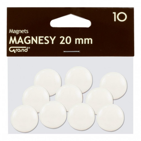 Tahvlimagnetid 20mm valge 10tk pakis GRAND