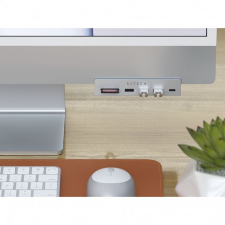 Satechi USB-C klamberjaotur 24 iMacile, hõbedane