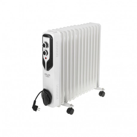 Adler | Oil-Filled Radiator | AD 7818 | Oil Filled Radiator | 2500 W | Number of power levels 3 | Wh