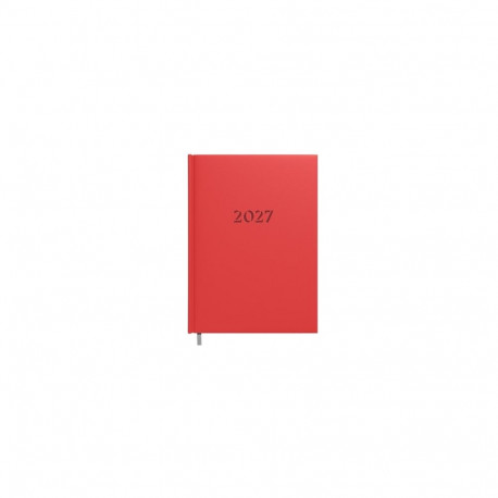 Planning notebook calendar 2027 A5 red