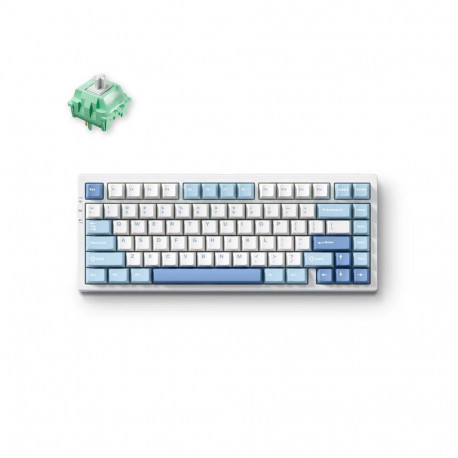 MCHOSE G75 Pro Wireless Gaming Keyboard | Blue, KTT Cabbage Tofu V2