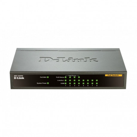 DES-1008PA 8x10/100 Desktop Switch