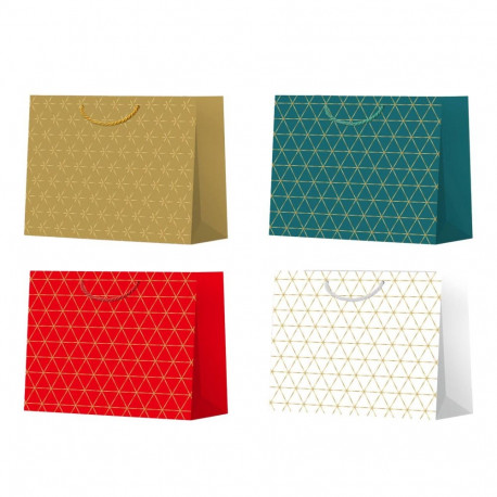 Gift bag GLOSS S, 24x18x8,5cm, mix