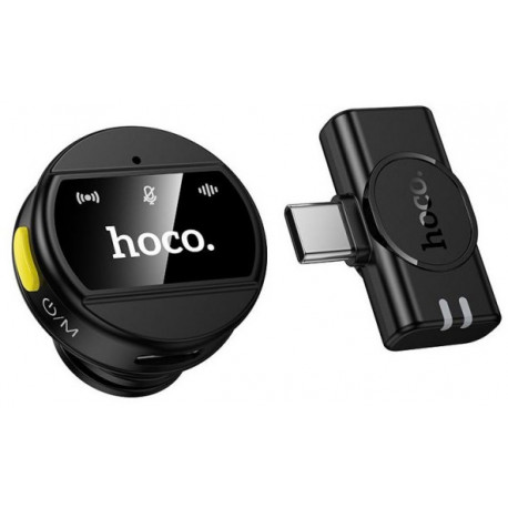 Hoco juhtmevaba mikrofon L21 USB-C, must