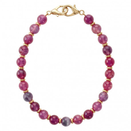 Beaded phone strap purple