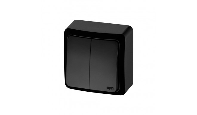 DOUBLE POLE SWITCH BLACK