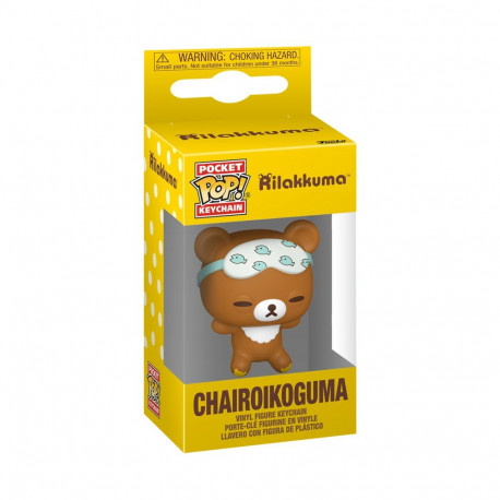 FUNKO POP! Keychain: Rilakkuma - Chairoikoguma Sleepy