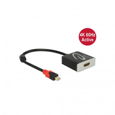 Delock Adapter mini Displayport 1.2 male > HDMI female 4K 60 Hz Active