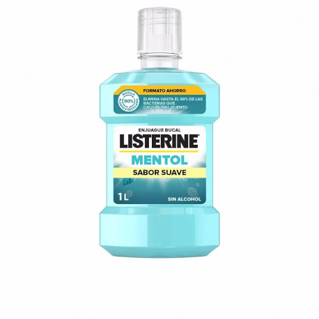 LISTERINE MENTOL SUAVE 0% alcohol enjuague bucal 1000 ml