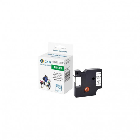 G&G 21706 label-making tape Black on white