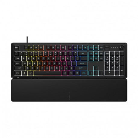 Corsair mänguklaviatuur SKIFF 100, juhtmega RGB-membraan, 10-tsooniline RGB LED