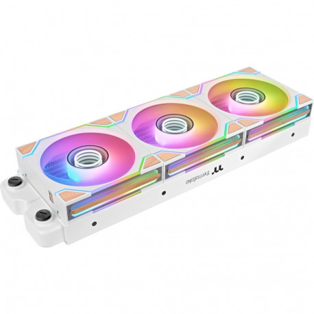 SWAFAN 120 EX INFINITY ARGB Sync PC Cooling Fan Wood Edition (weiß, 3er-Pack, 120 mm, 124 mm)