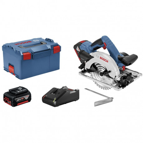 Juhtmeta käsiketassaag GKS 18V-57 G Professional, 18V, 2× Li-ioonaku 4,0Ah, L-BOXX-is, sinine/must