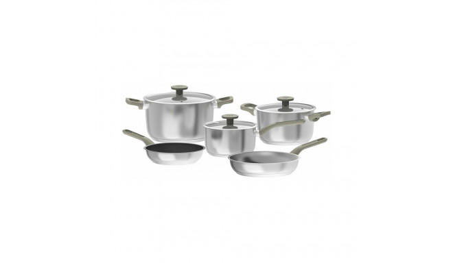 POT AND PAN SET 8PCS OLIVE
