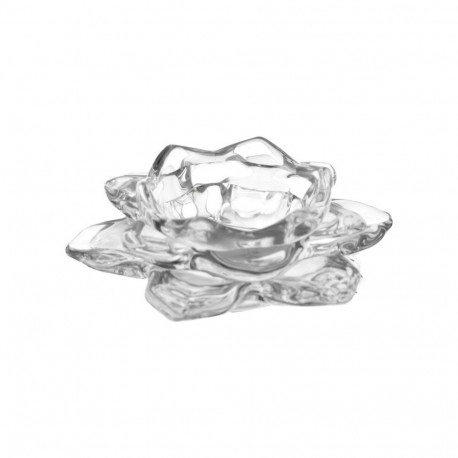Candle holder WATER LILY D12xH5cm glass