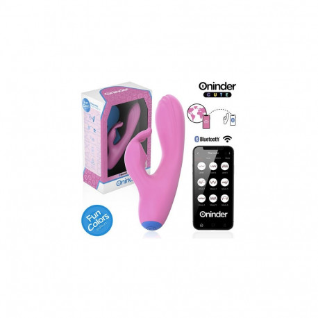 Oninder vibraator Cute – Love Bunny, G-punkti ja kliitori stimuleerimiseks, tasuta ülemaailmse raken