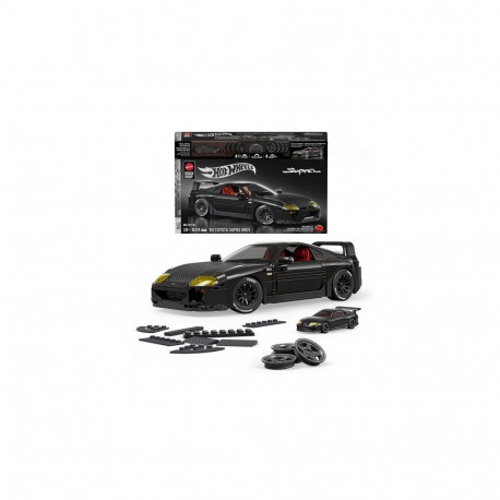 Mattel Brick Shop Hot Wheels ’94 Toyota Supra MKIV Building Toy Kit (824 Pieces), for Collectors