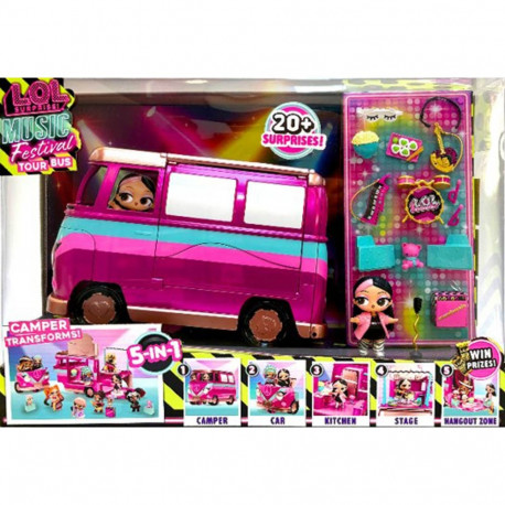 L.O.L. Surprise Music Festival Tour Bus playset