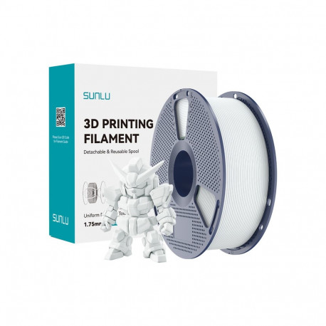 3D Printing Filament - Sunlu PLA+ 2.0 1.75 mm, ±0.02 mm Tolerance, Up To 300 mm/s, Ceramic