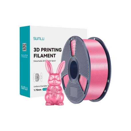 3D Printing Filament - Sunlu PLA+ Silk 1.75mm ±0.02 mm Dimensional Accuracy Pink