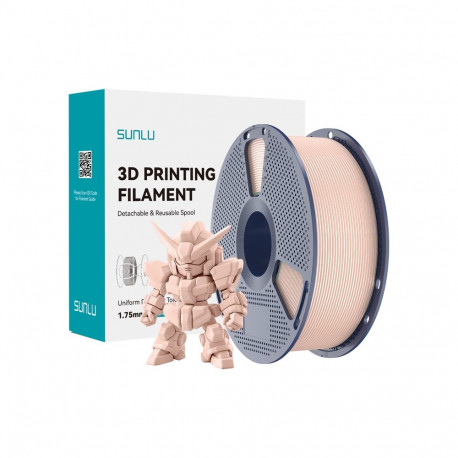 3D Printing Filament - Sunlu PLA+ 2.0 1.75 mm, ±0.02 mm Tolerance, Up to 300 mm/s - Beige