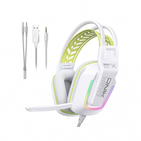Headphones - ONIKUMA X13 50mm Drivers Rotatable Microphone White