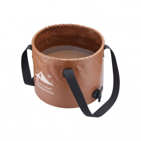 Outdoor Equipment - Flextail Flex Bucket 20L Self-Supporting Water Container Brown