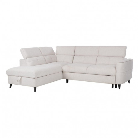 Corner sofa bed SAMANTHA LC, white