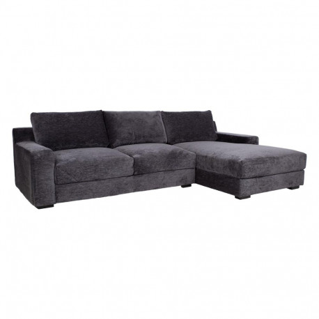Corner sofa HERDIS RC, dark grey