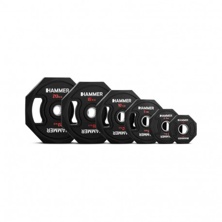 Raskusketas HAMMER Octagon Weight Disc, 50mm, 2,5 kg