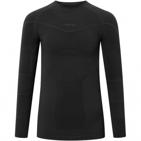 VIKING meeste aluspesu Gary Bamboo Man Longsleeve, must XXXL