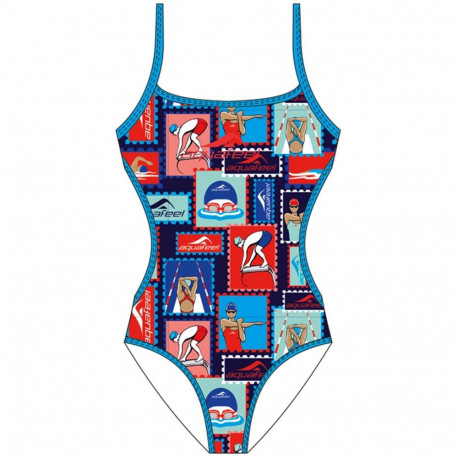 Aquafeel tüdrukute ujumistrikoo V-Back 176