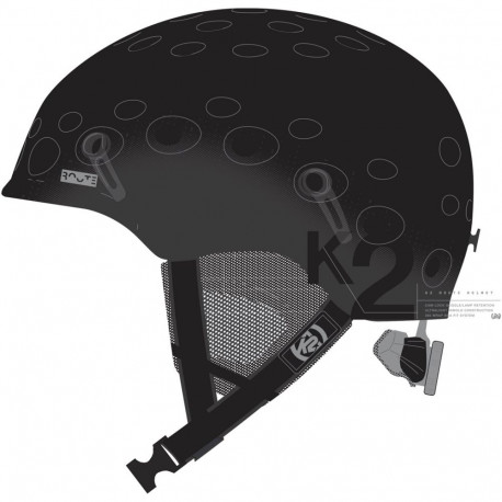 Kask męski K2 ROUTE black   51-55