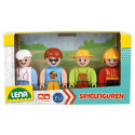 Play figures set moving legs