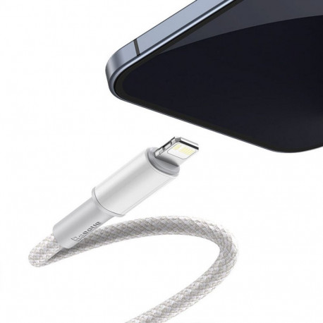 Cable - Baseus Lightning to USB C 1m 480 Mbit/s ABS White