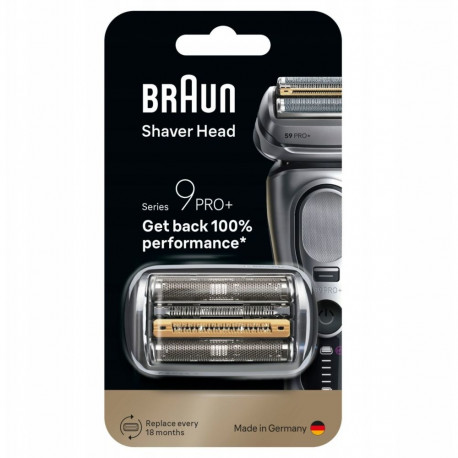 Braun Braun 96M ORIGINAL Replacement Head for Series 9 PRO+ Electric Shaver - Silver