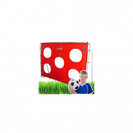 lean toys Soccer Training Goal with Target Mat Red 213x152x75cm