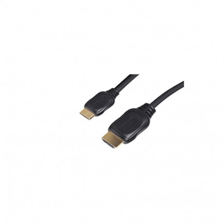 "HDMI > Mini HDMI (ST-ST) 2m Adapterkabel UHD Schwarz"