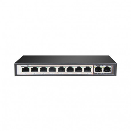 Perses võrgulüliti 8X EX-SG1008PE 10/100/1000M TX PoE AT/AF 2X GE SFP Full Gigabit PoE
