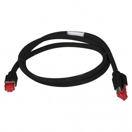 "EFB RJ45 Patchkabel Cat.7 S/FTP LSZH TM21 schwarz 0,25m"
