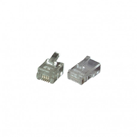 "EFB Modular-Stecker RJ12 UTP, E-MO 6/6 SF, VPE 100"