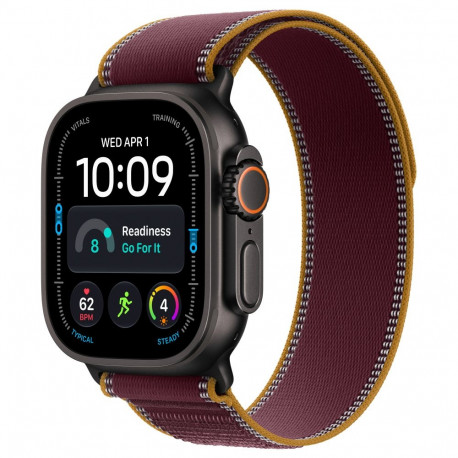 Apple nutikell Watch Ultra 4 Titanium Cellular 49mm S/M, must (Trail Loop, burgundia)